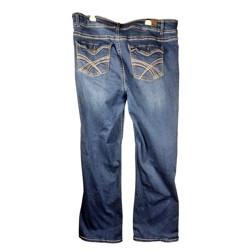 WallFlower Luscious Curvy Bootcut Jeans Plus Size 20W Embroidered Flap Pockets